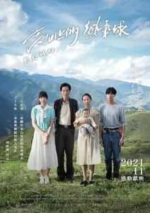 高山上的热气球海报图片